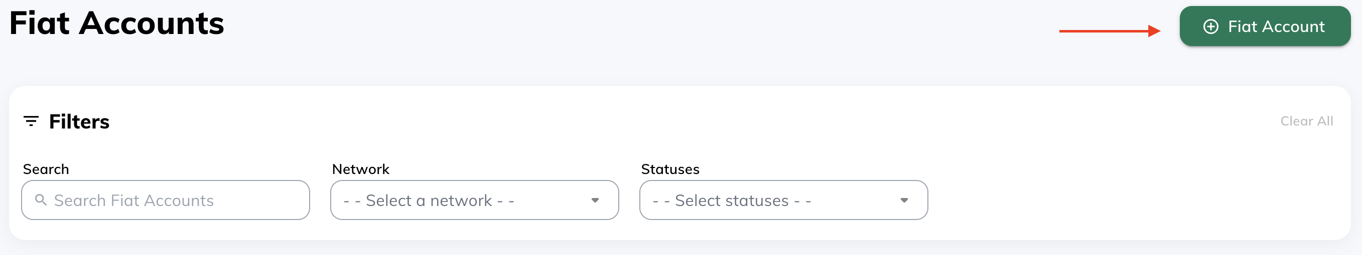 Adding Fiat Account