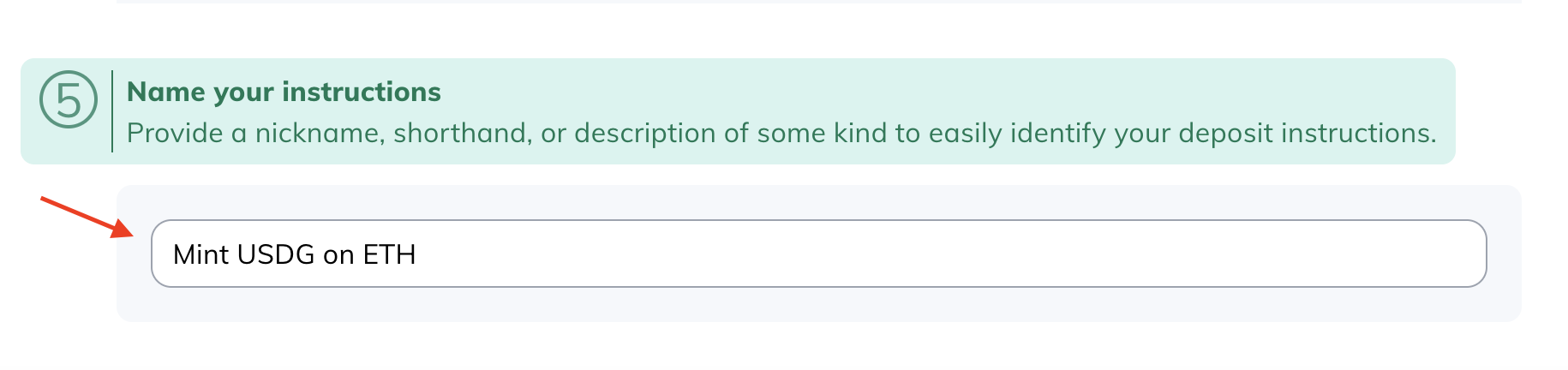 Minting Name Instructions