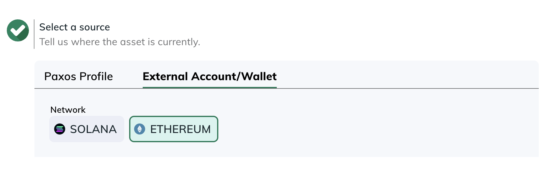 Select source